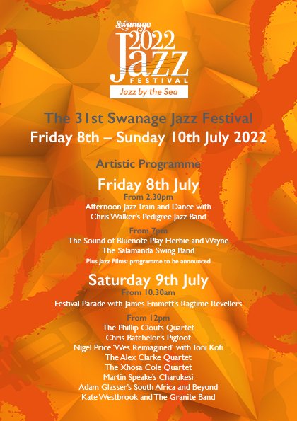 Swanage Jazz Festival Artist Poster