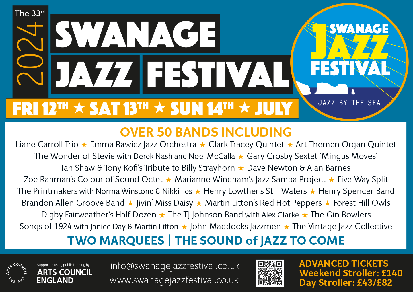 Swanage Jazz Festival 12-14 July 2024